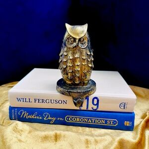 Owl Bronze colored Mantle/Shelves Hanger